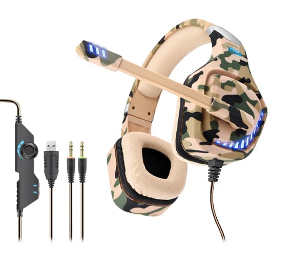 Auricular Gamer Con Microfono Jottax USB/3.5 PC/PS4 (GT98) Camuflado (20001IC04165856U)