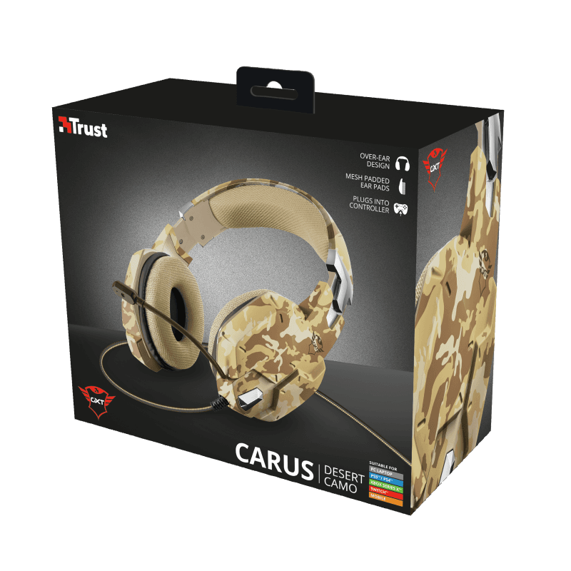 Auricular Gamer Con Microfono Trust CARUS (GXT 322D) - 50% OFF