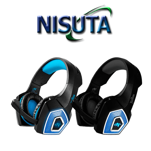 Auricular Gamer Nisuta Con Microfono Hurricane (NS-AUG350L) Led