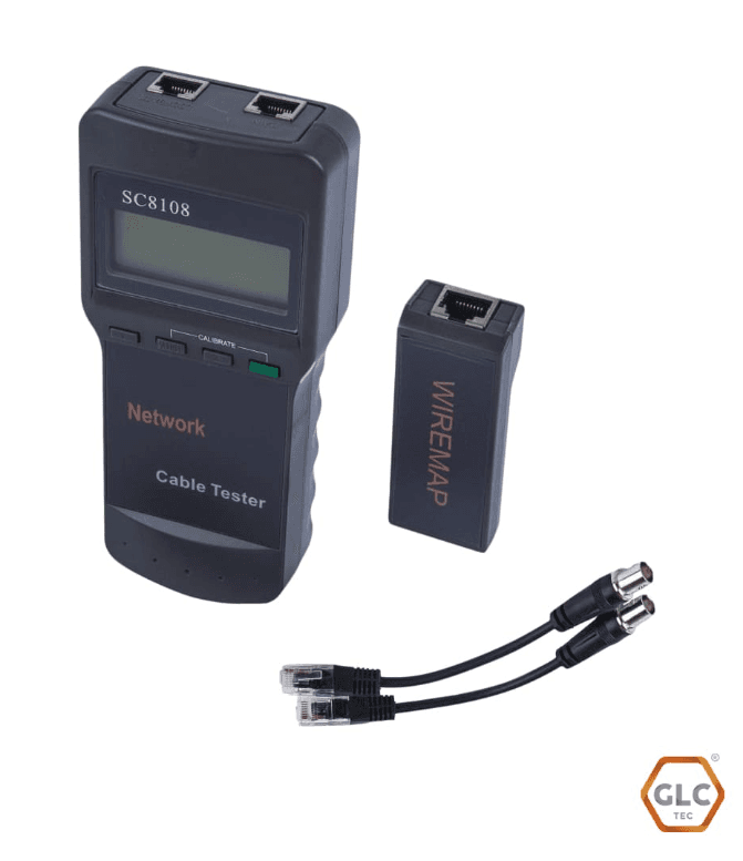Tester de Red Para UTP GLC Cat.5e/6/Coaxil Localiza Falla (GLC-TESTER-002)