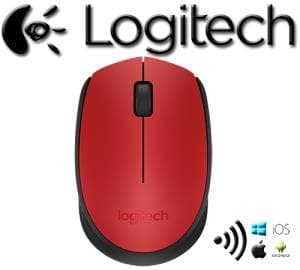 Mouse Inalambrico Logitech M170 Rojo (910-004941)