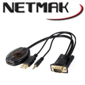 Conversor VGA + Audio a Hdmi Netmak (NM-C63)