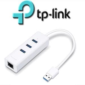 Hub USB 3.0 3 Puertos + Puerto Lan TP-Link (UE330) Blanco