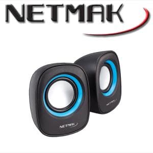 Parlantes USB Azul Netmak (NM-9025B)