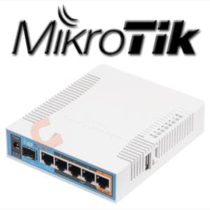Router Mikrotik 5LAN 1USB 2,4GHZ RB962UiGS-5HacT2HnT Con Fuente