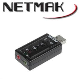Placa de Sonido USB 7.1 Netmak (NM-SU8CH)