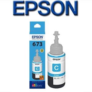 Botella EPSON 673 x 70ml L800 Cyan (T673220)