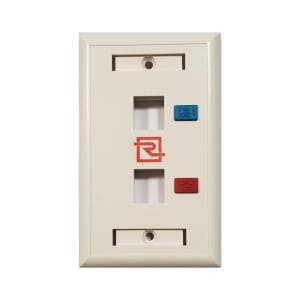 Faceplate ReguVolt 4 Puertos (RV-FPLATE-4U)