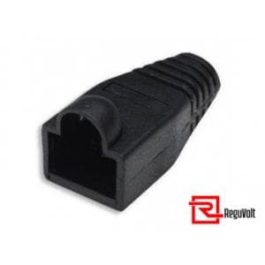 Capuchon RJ45 de Plastico X 100U ReguVolt Negro (RV-CAP-N)