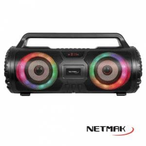 Parlante Bluetooth Netmak RGB Led Lights (NM-N57) - 50% OFF