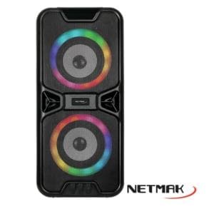 Parlante Bluetooth Netmak RGB Led Lights (NM-N53) - 50% OFF