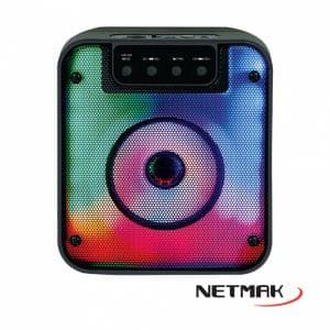 Parlante Bluetooth Karaoke C/Panel Led 4" Netmak (NM-FLAMA)