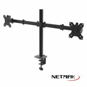 Soporte Doble P/Monitor 10"-32" Netmak (NM-ST18)