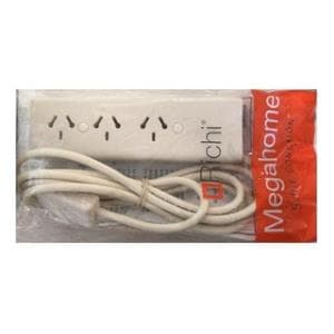 Zapatilla 220V Con Interruptor 3 Tomas 5 Mts RICHI (PM524)