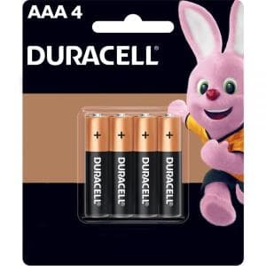 Pila Alcalina Duracell AAA Blister X4 1.5V (BP X12)