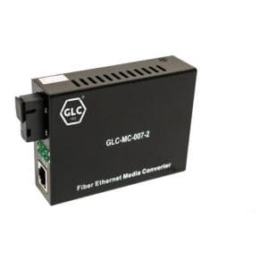 Conversor Single de Fibra Optica GLC (GLC-MC-007-2) Con Fuente