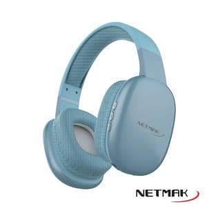 Auricular Bluetooth Dual Tipo Vincha Netmak (NM-VOLT-B) Azul