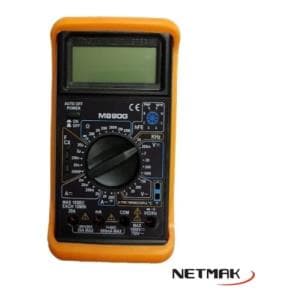 Tester Digital Netmak con Medidor de Temperatura (NM-890G)
