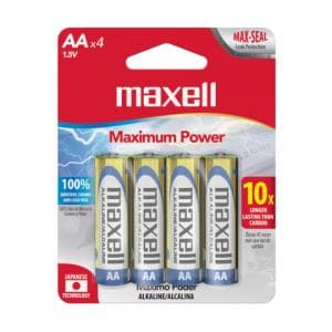 Pila Maxell Alcalina AA Blister x4 1.5V (AA-4BP) (BP X24)