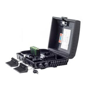 FBD Caja Exterior FTTH 2X16 C/Agarre Reforzado Negro (GLC-FDB-001-04)