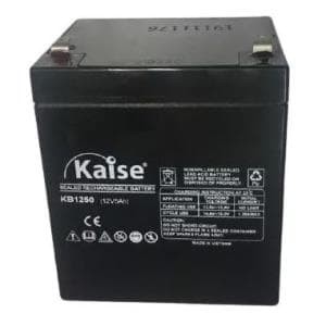 Bateria 12V 5A Para Ups y Alarma Kasie (KB1250) 10cm Alto/9cm Ancho/7cm Prufundidad