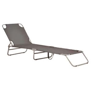 Reposera OneBox p/ Jardin Lona Negra (OB-R1)
