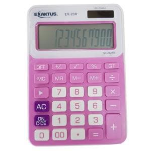 Calculadora Exaktus EX-20R Rosa
