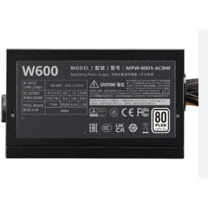 Fuente Cooler Master ELITE NEX W600 230V 80 Plus White A/WO Cable (MPW-6001-ACBW)