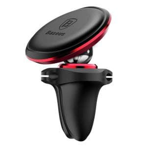 Soporte Magnetico de Celular Para Auto Baseus (SUGX020009) Negro/Rojo