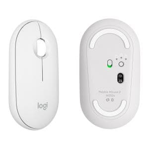 Mouse Inalambrico Logitech M350S Pebble Mouse 2 (910-0007047) Blanco