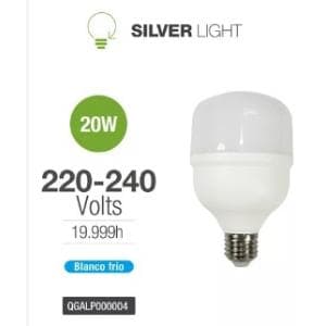 Lampara Led 20w/114w 6500K Luz Fria Silver Light (QGALP000004)
