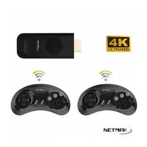 Mini Consola 4K Hdmi TV 16 Bit 5000 Juegos Netmak (NM-S900) 50% OFF