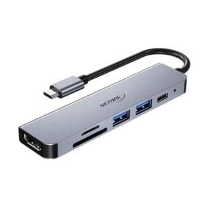 Hub USB Tipo-C 6en1 Netmak (NM-6EN1)