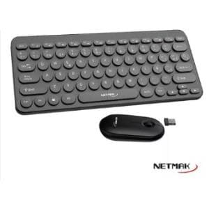 Teclado + Mouse Inalambrico Netmak Negro (NM-KB850)