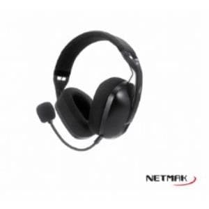 Auricular Inalambrico Gamer NETMAK Negro TRI modo BT / 3.5 / Receptor USB (NM-N35)