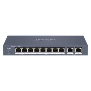 Swicht 8 Puerto +2 Hikvision (DS-3E1310HP-EI)