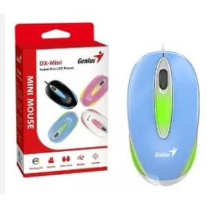 Mouse Genius Usb DX-mini with Flashing Led (31010025402) Celeste