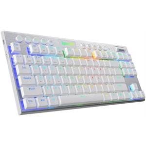 Teclado Gamer Redragon Horus TKL White (K621W-RGB SP-RED) Switch Red