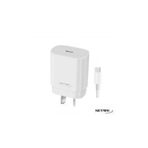 Cargador Usb-C Pd 30w con Cable Tipo-C Netmak (NM-CP2)
