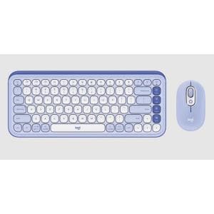 Teclado + Mouse Logitech Pop Icon Lila (920-013054)