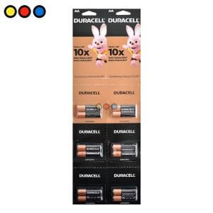 Pila Alcalina Duracell AA 12uni Pila TIRA 6X2 1.5V