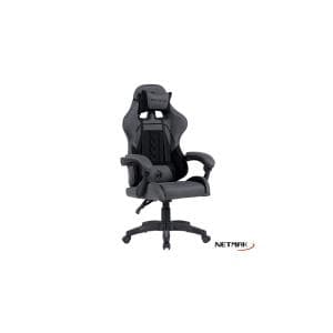 Silla Gamer Netmak Tela Negra-Gris (NM-SG902)