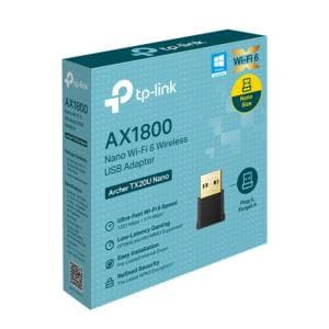 Red USB 3.0 TP-LINK Adapter AX1800 Wi-Fi 6 (Archer TX20U Nano)
