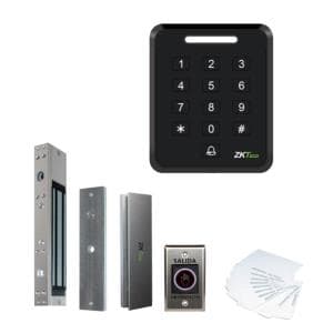 Kit IP Zkteco SA40 + Tarjeta+ Boton + Cerradura S/F (KIT-SA40E)