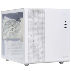 Gabinete Gamer M-ATX Cubo 3xFan ARGB CM-W300-SF Blanco (IC04 202851 M)
