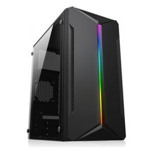 Gabinete Gamer JALATEC RGB Lateral Acrilico JT-K80 F/520W JT-520 T+M+P Gamer