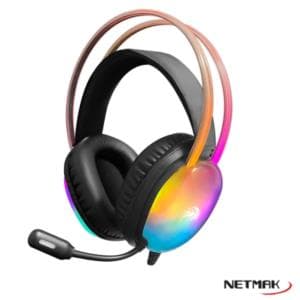 Auricular Gamer 3.5+Usb Negro Netmak (NM-N25)