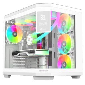 Gabinete Solarmax Gaming Case Without PSU (CM-W950S) Blanco