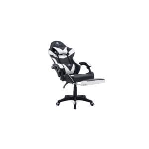 Silla Gamer Netmak Tela Negra C/Apoyapies y Masajeador (NM-SG907)