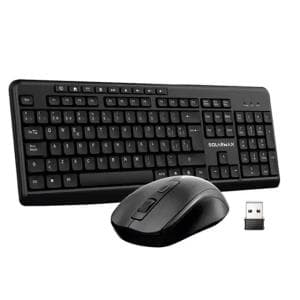Combo Teclado y Mouse Inalambrico Solarmax (KMC2300B) Negro